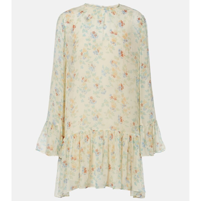 Ulla Johnson Emmeline floral silk chiffon minidress