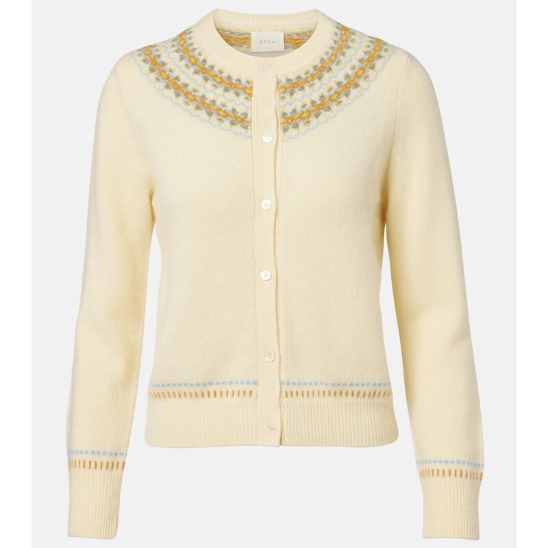 Dôen Olympe Fair Isle wool-blend cardigan