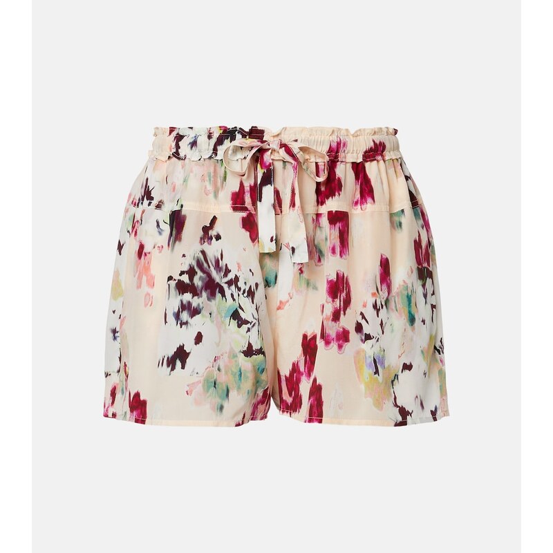 Ulla Johnson Aurielle floral silk shorts