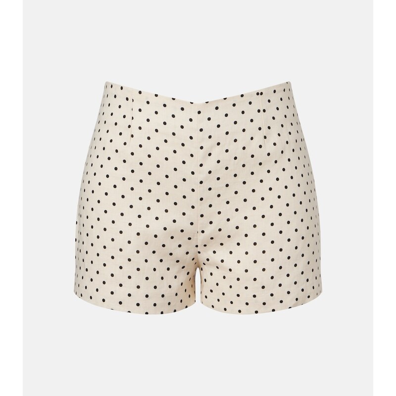 Faithfull Lila polka-dot linen shorts