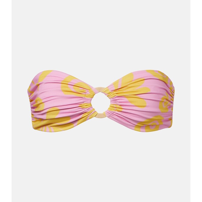Cala de la Cruz Lulu printed high-rise bikini bottoms