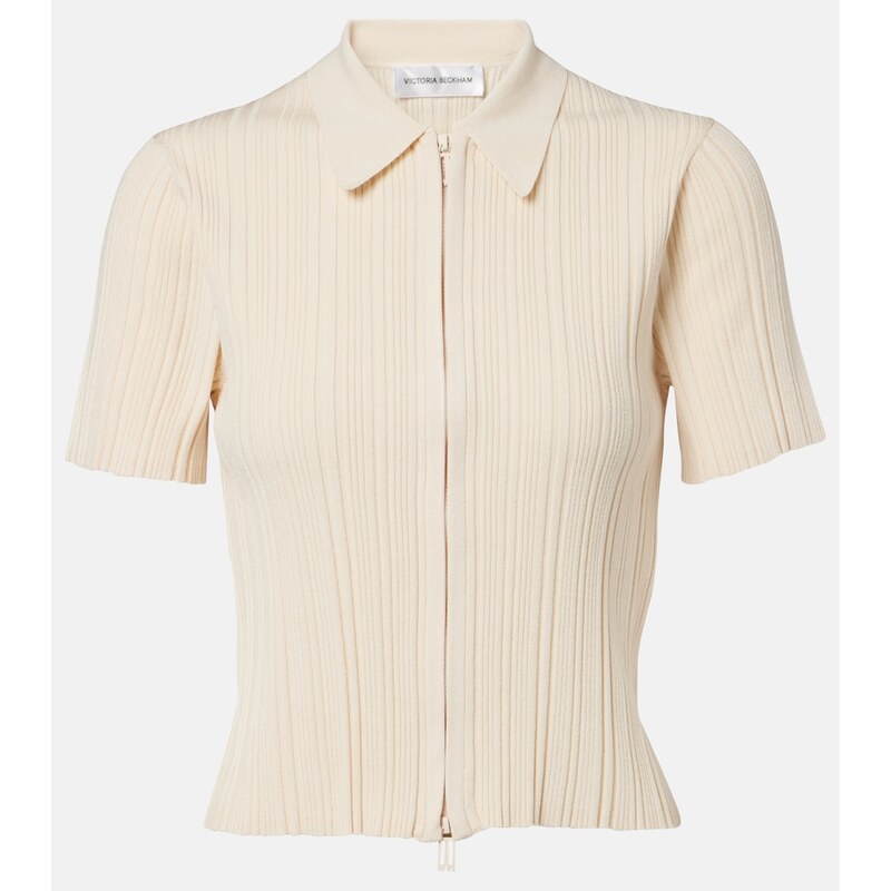 Victoria Beckham Ribbed-knit top