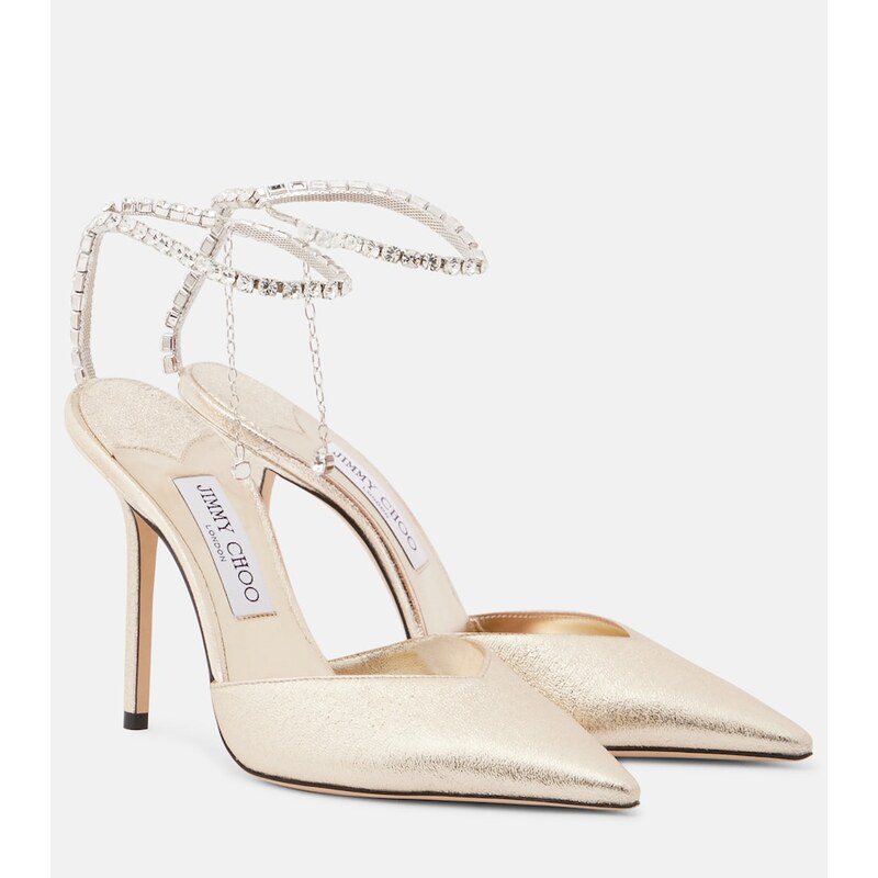 Jimmy Choo Saeda embellished pumps