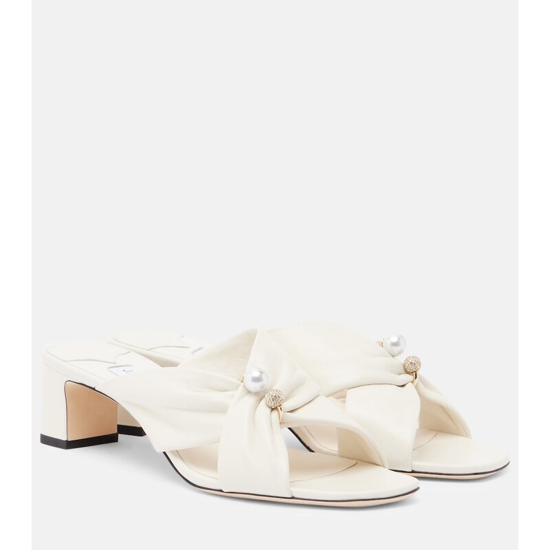 Jimmy Choo Rafi embellished leather mules