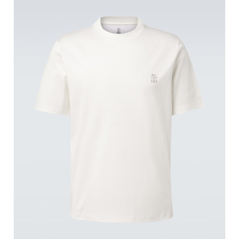 Brunello Cucinelli Logo cotton jersey T-shirt