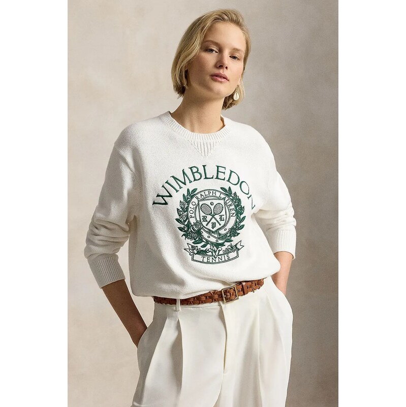 Polo Ralph Lauren svetr dámský bavlněný Wimbledon