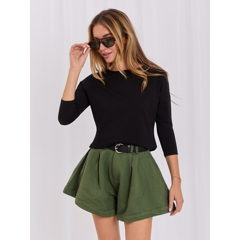 BASIC Černé dámské tričko RV-BZ-4661.42P-black