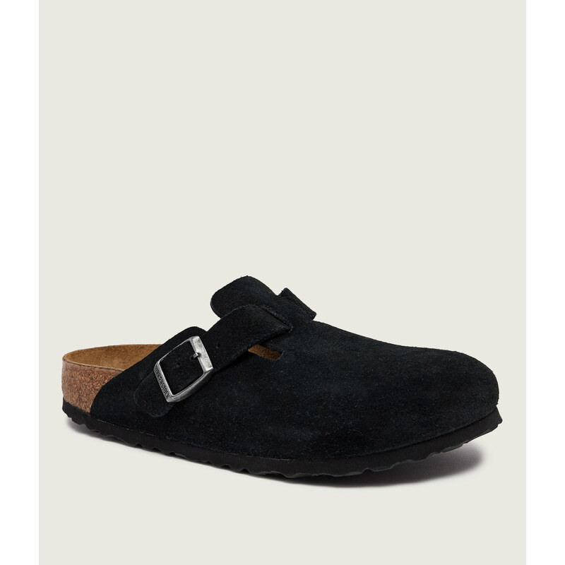 Birkenstock Pantofle typu mules Boston | semiš | narrow fit