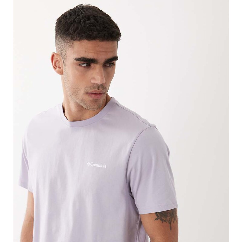 Columbia CSC Outdoor back graphic t-shirt in lavender pearl