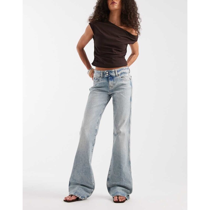 Tommy Jeans Sia low rise bootcut jeans in light wash blue