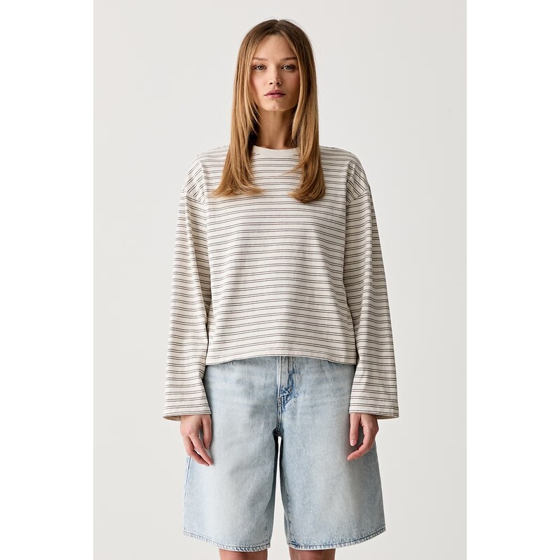 rag & bone tričko s dlouhým rukávem dámské bavlněné Kelly
