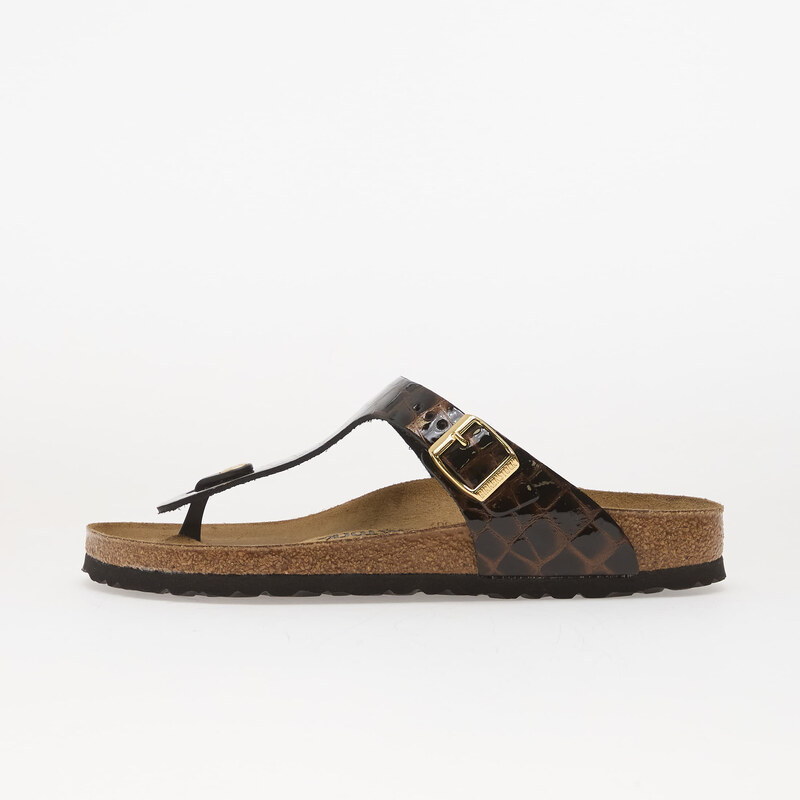Birkenstock Gizeh LEN Emboss Leather Black 41