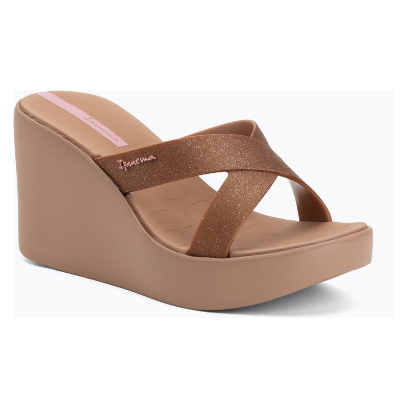 Dámské pantofle Ipanema High Fashion II Slide brown/glitter/pink