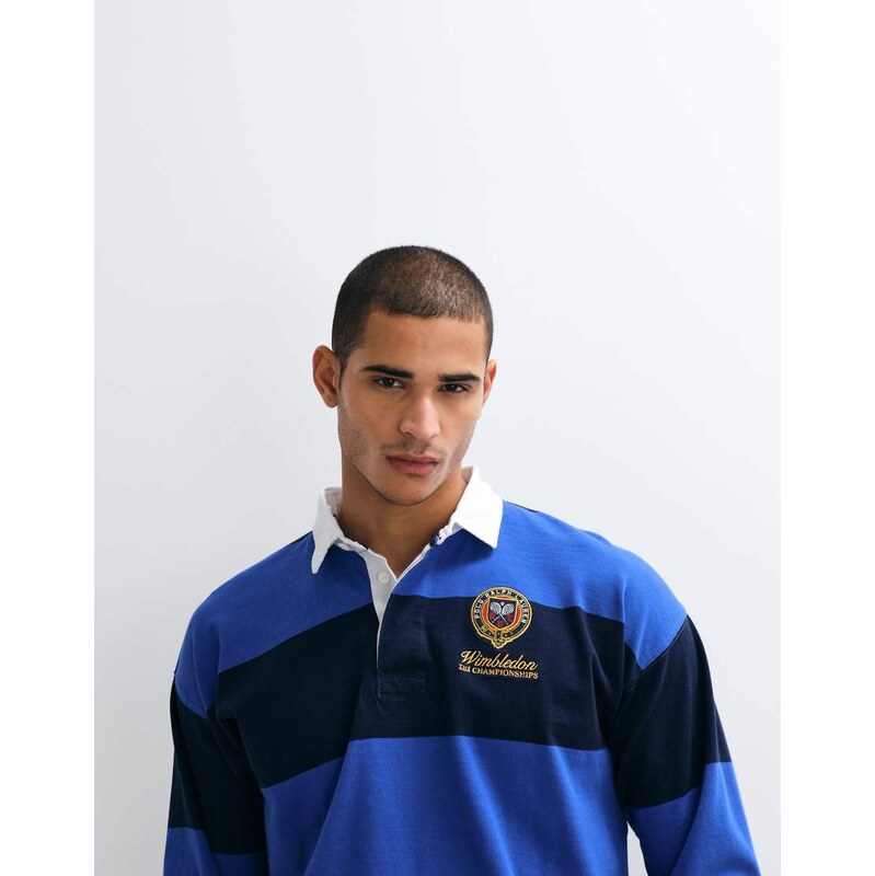 Polo Ralph Lauren Wimbledon capsule crest logo block stripe