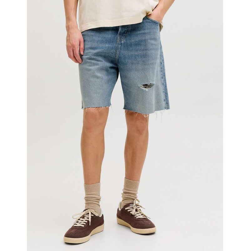 Jack & Jones Loose fit shorts in blue denim 1