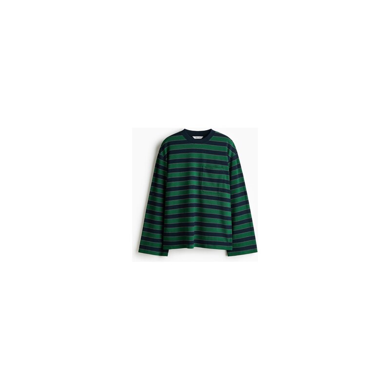 H&M - Tops kapsičkou - Námořnická Modř/Proužky