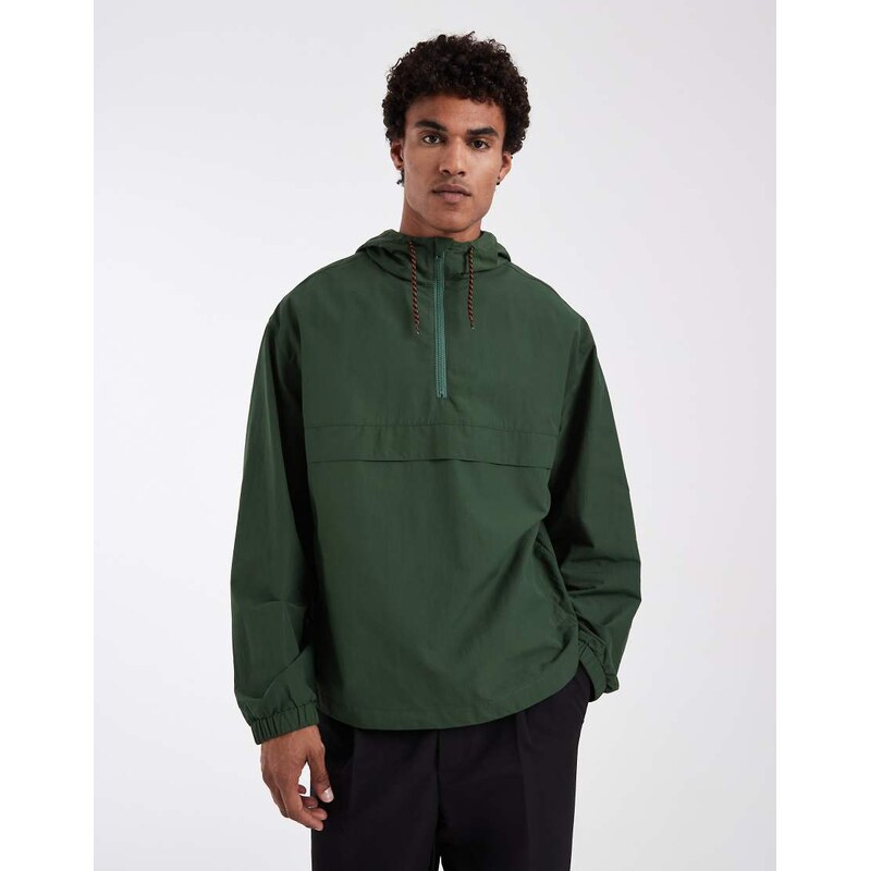 ASOS DESIGN stormMAX water repellent overhead rain jacket in