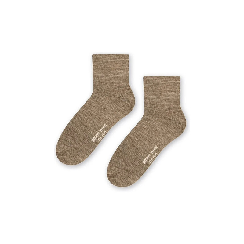 Ponožky nízké art.130 Natural Merino Wool - Steven 115887606