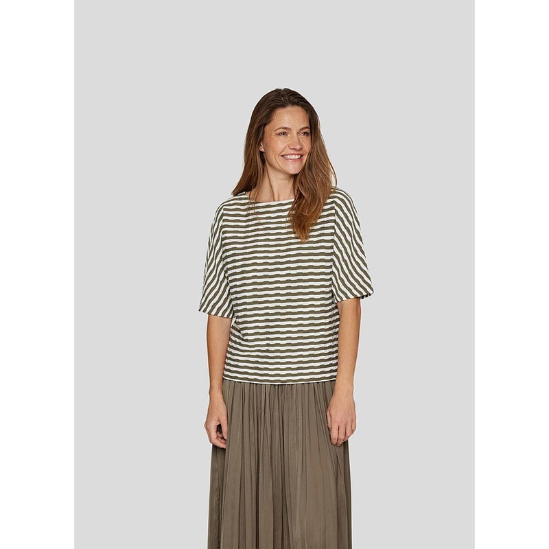 Tričko Rabe Khaki/ Weiß 5540057