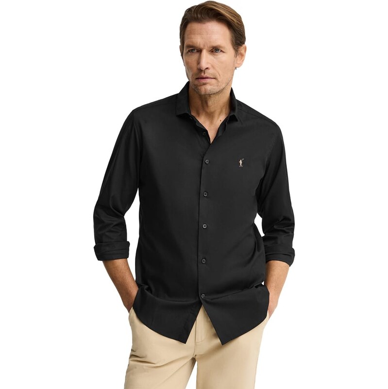 Košile Polo Club Schwarz 346163