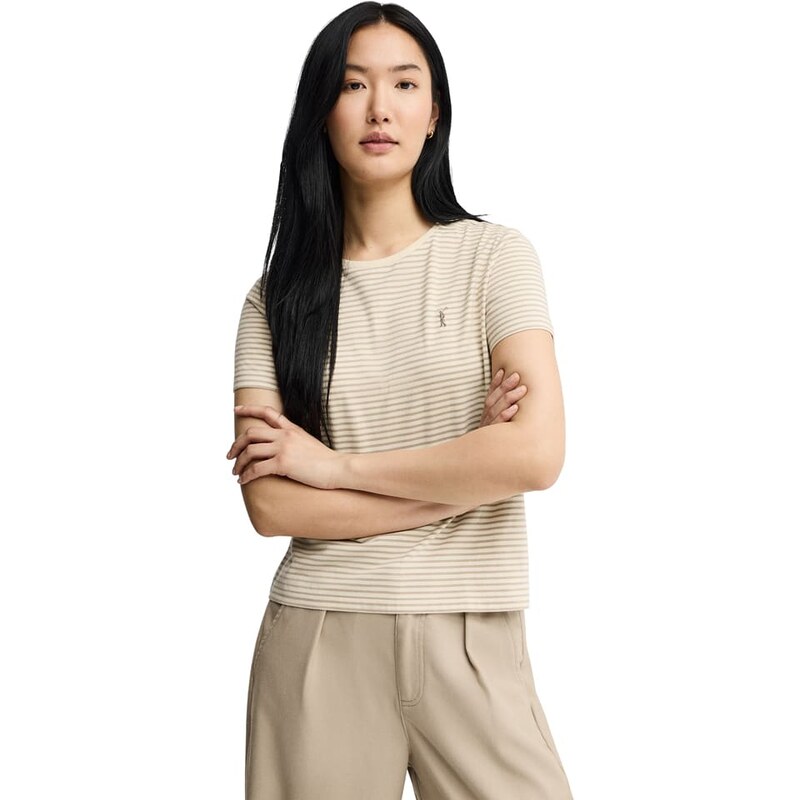 Tričko Polo Club Beige/ Weiß 760710