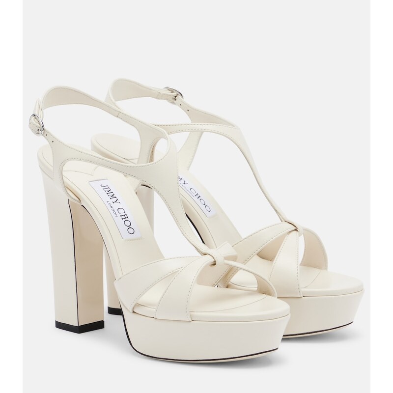 Jimmy Choo Kesia leather platform sandals