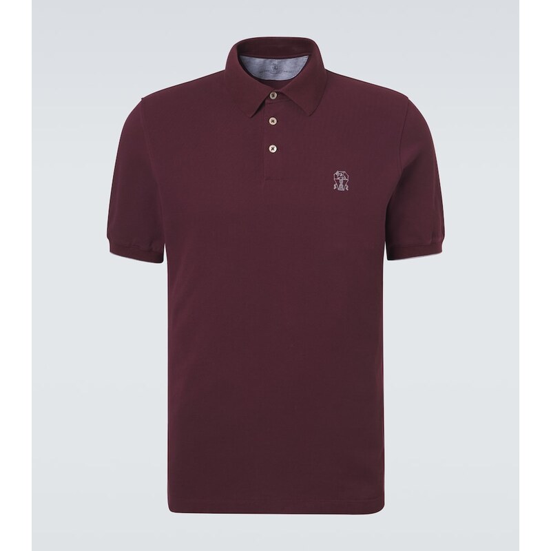 Brunello Cucinelli Logo cotton piquÃ polo shirt