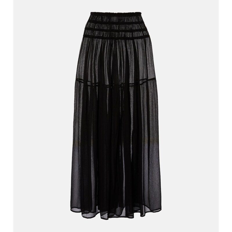 Eres Irresistible silk chiffon maxi skirt