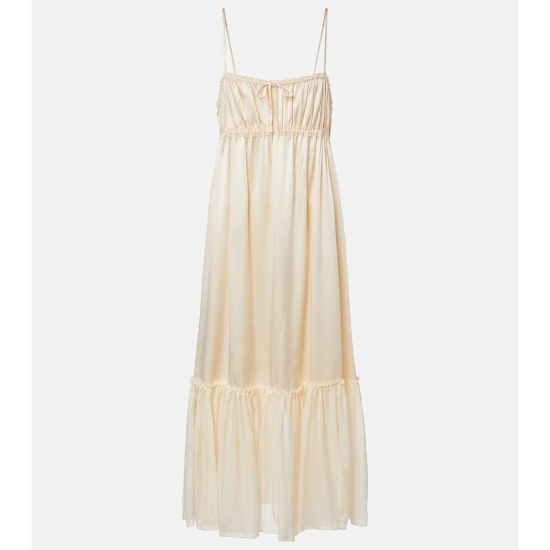 Ulla Johnson Marielle ruched silk midi dress