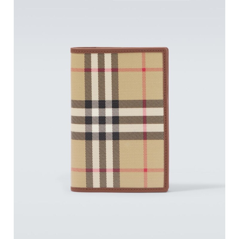Burberry Burberry Check canvas passport holder