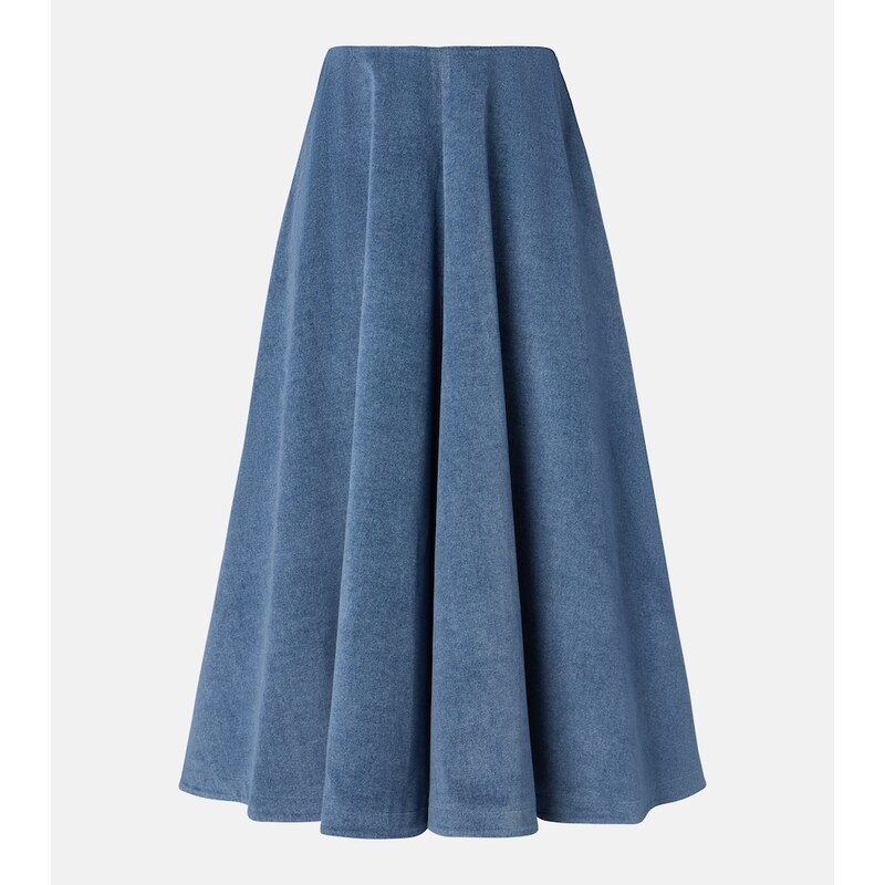 Altuzarra Varda denim midi skirt