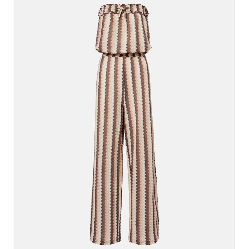 Melissa Odabash Viv striped jumpsuit