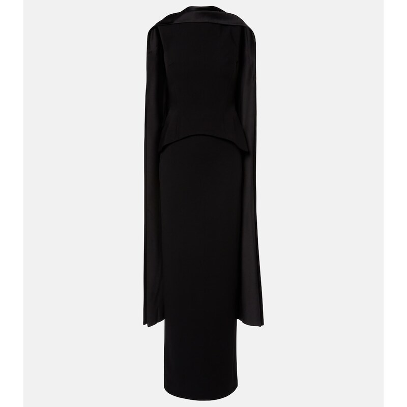 Solace London Annie scarf-detail gown