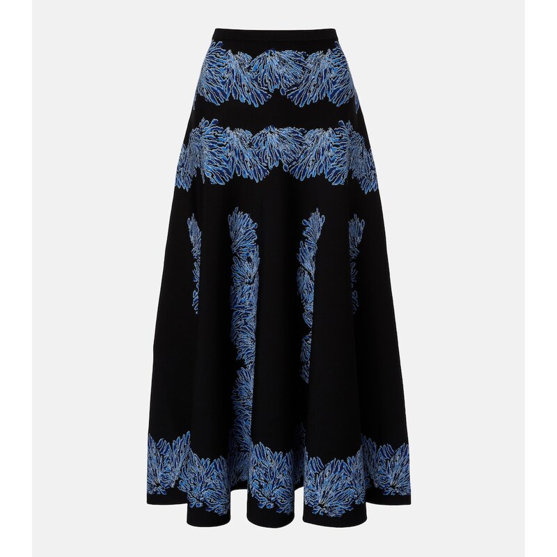 Ulla Johnson Alessia knitted jacquard midi skirt