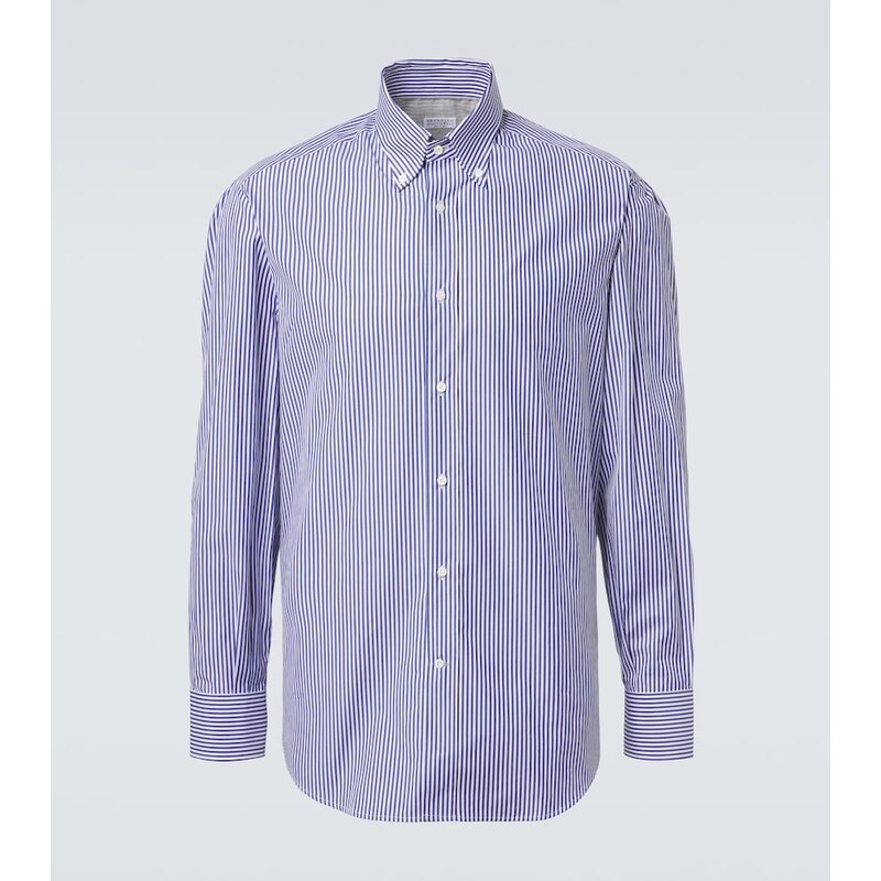 Brunello Cucinelli Striped cotton shirt