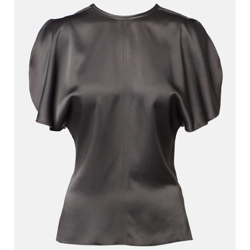 Victoria Beckham Bela crÃªpe satin top