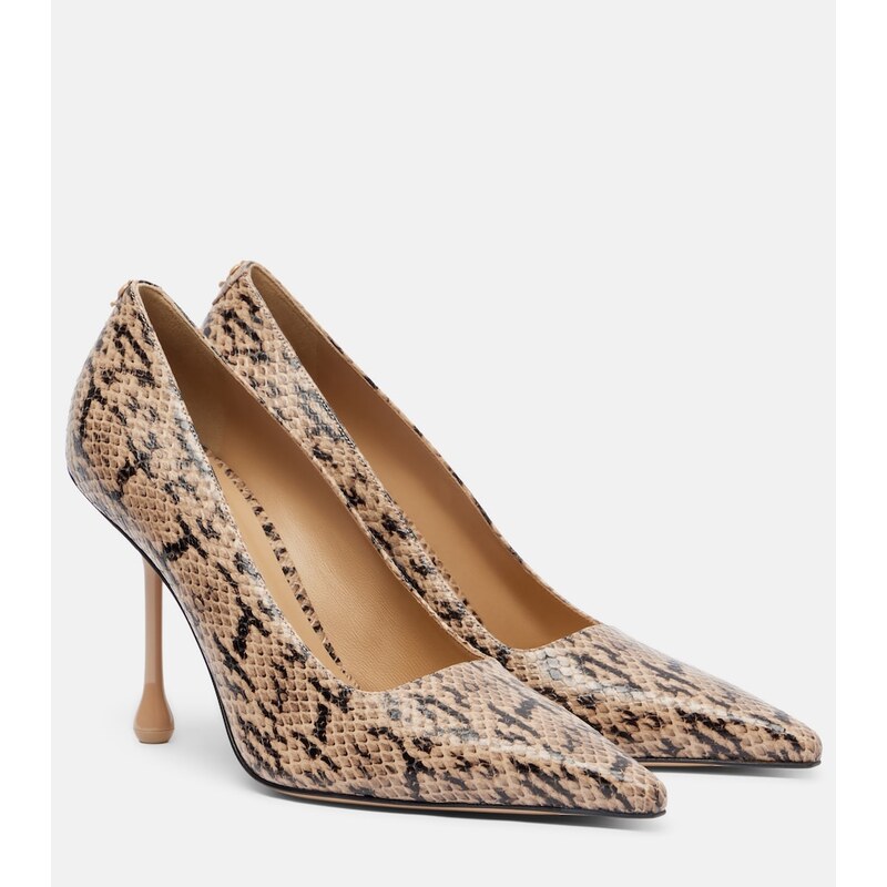 Jimmy Choo Ixia snake-effect leather pumps