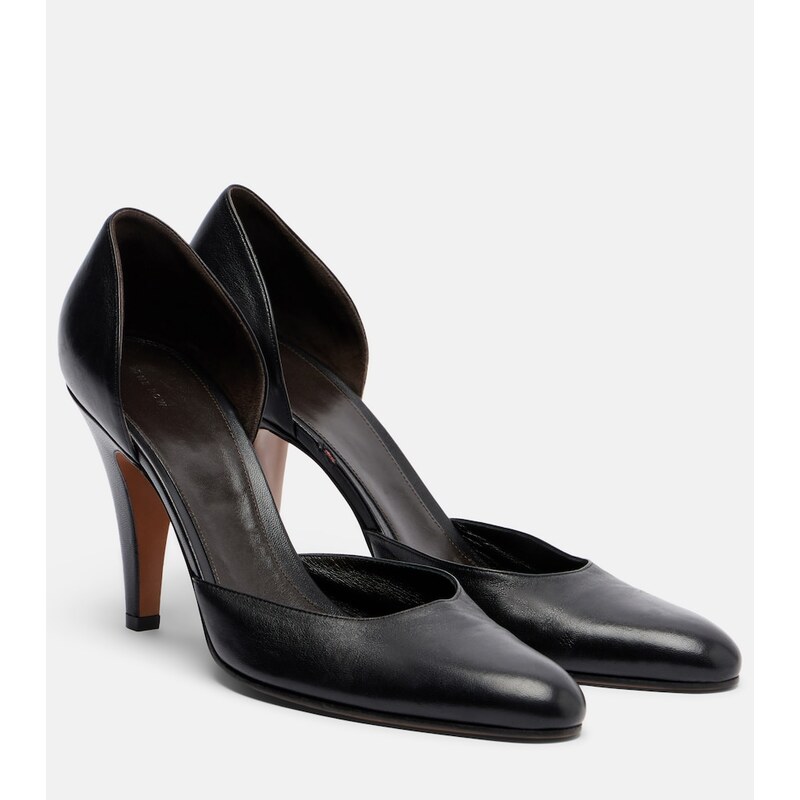 The Row Ornella DOrsay leather pumps