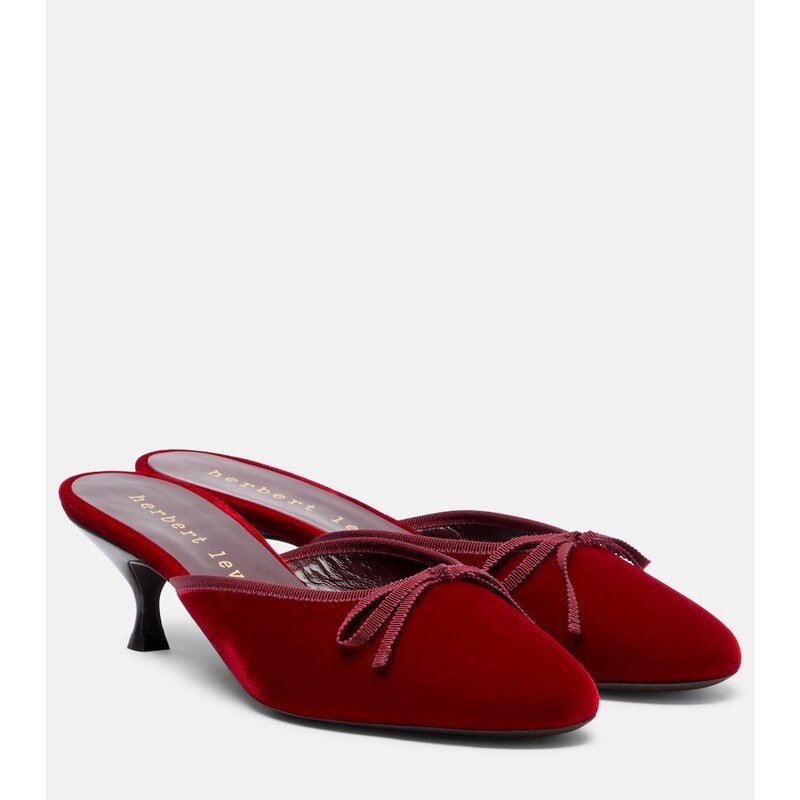 Herbert Levine 24/7 velvet mules