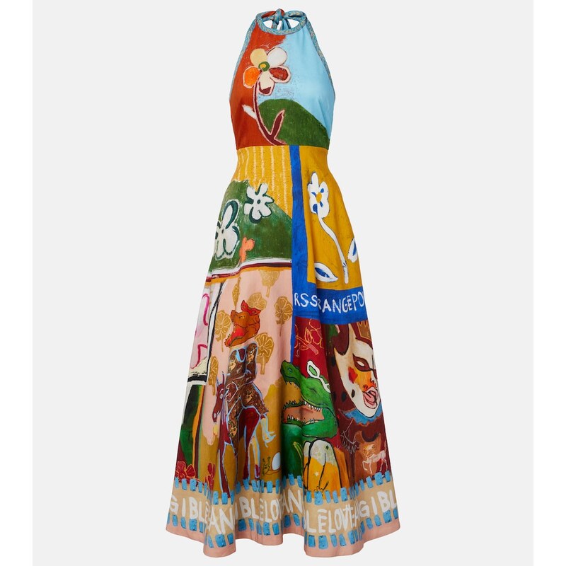 Alemais AlÃmais x MLAK printed linen-blend midi dress