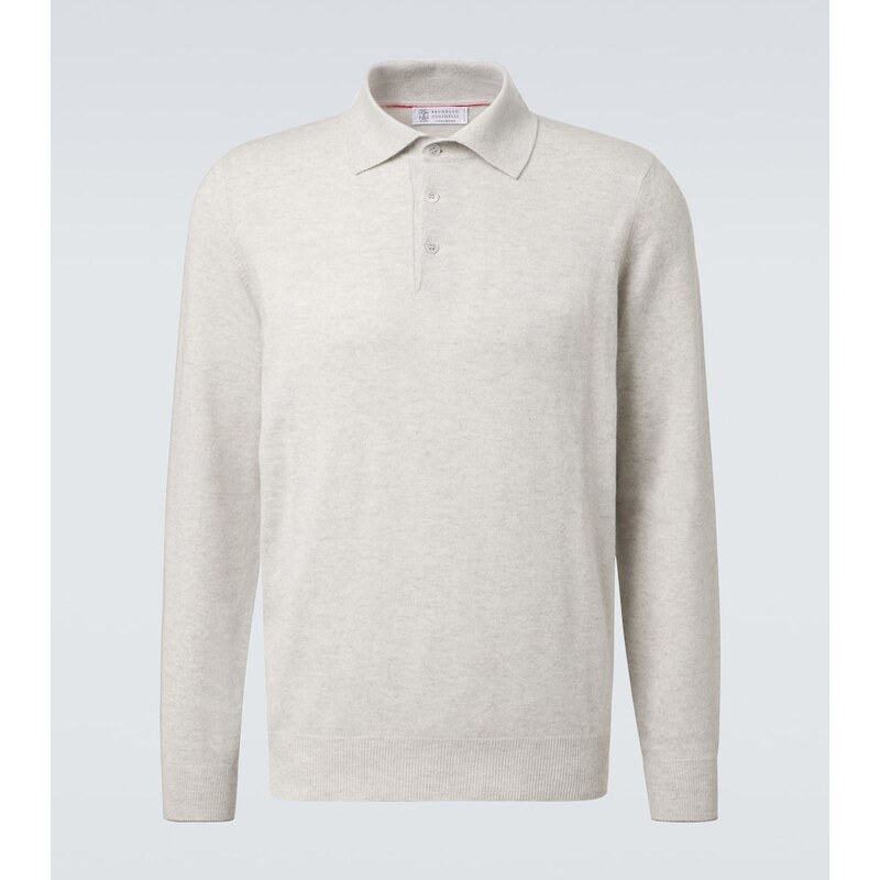 Brunello Cucinelli Cashmere polo sweater