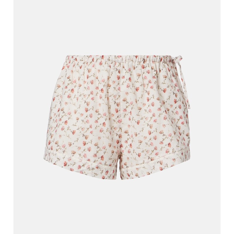 Posse Charlotte floral cotton shorts