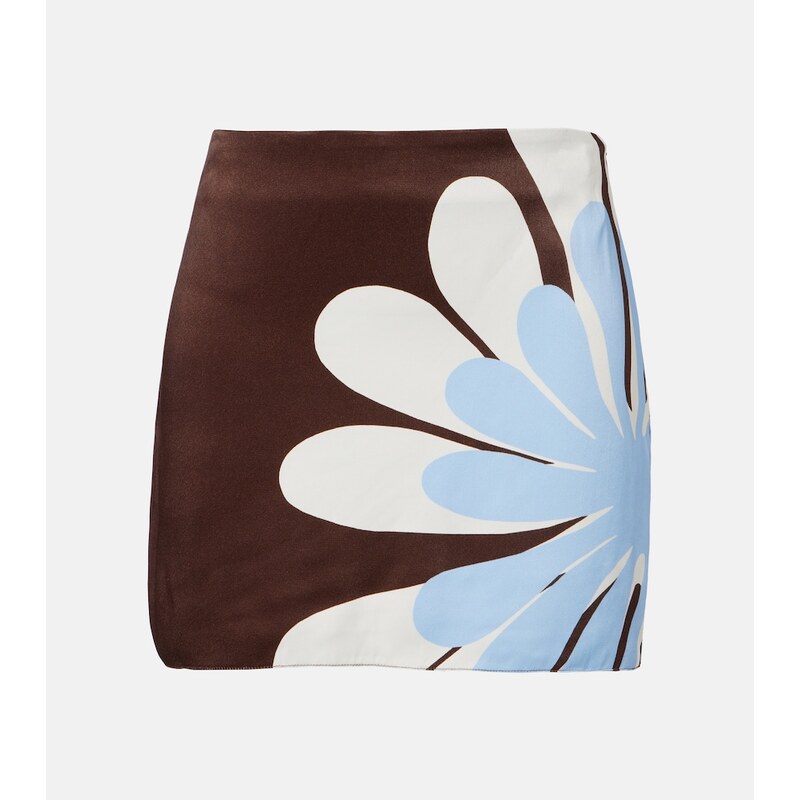 Cala de la Cruz Ricci floral miniskirt