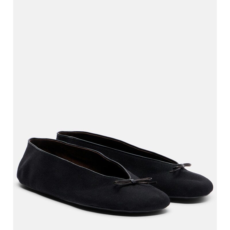 The Row Fay bow-detail ballet flats