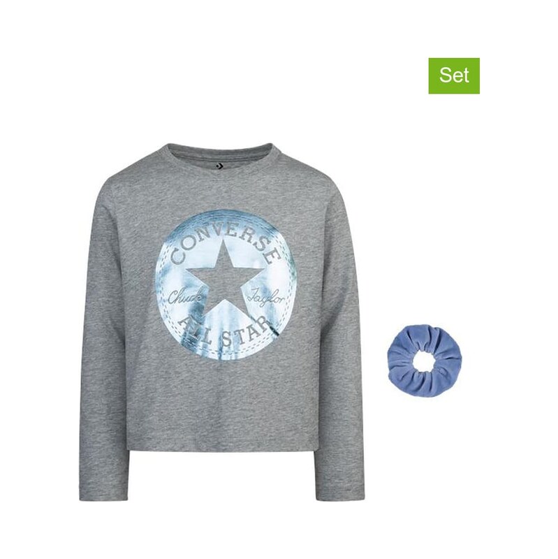 Tričko Converse Grau/ Blau 8690192