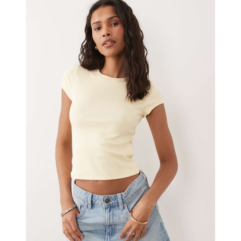 New Look baby tee in yellow