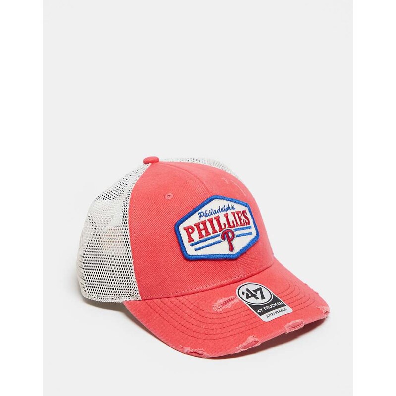 47 Brand Philadelphia Phillies baseball trucker cap in red with