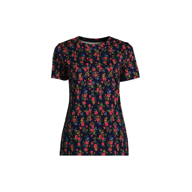 Supima Short Sleeve Crew Neck T-shirt, Women, size: XS, regular,