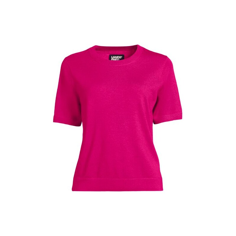 Merino Short Sleeve Jumper, Women, size: S, regular, Pink, Wool,