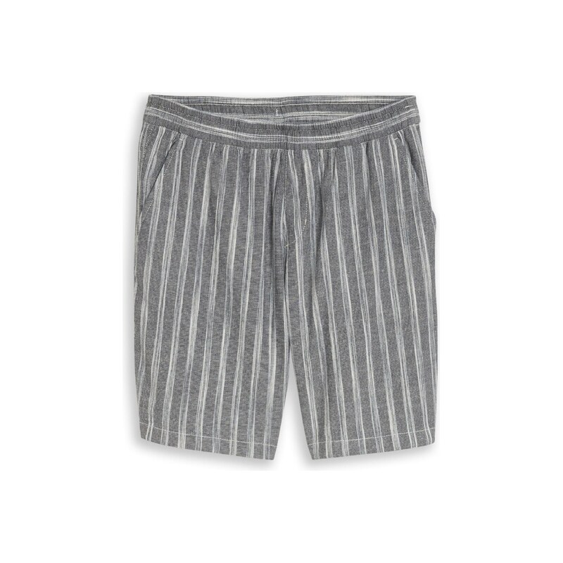 TOM TAILOR DENIM Kalhoty šedá / bílá